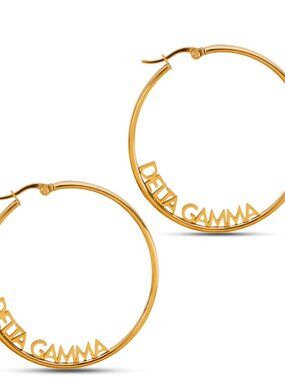 Delta Gamma Hoop Earrings